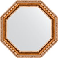 Зеркало Evoform Octagon 52х52 BY 3724 в багетной раме - Версаль бронза 64 мм — фото 1, Мебель для ванной