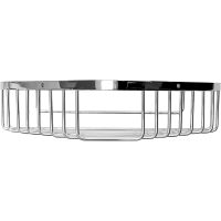 Полка корзина Allen Brau Priority 6.31A16-00 угловая Хром — фото 2, Полки для ванной и душа