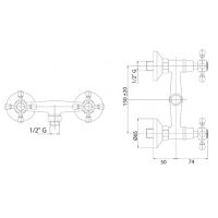 Товар: Смеситель для душа Cezares Golf GOLF-DS-01 Хром - фото 2 Смеситель для душа Cezares Golf GOLF-DS-01 Хром — фото 2, Смеситель для душа