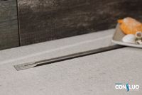 Душевой лоток Pestan Confluo Slim Line 550+ 13100026 с решеткой Хром матовый — фото 5, Душевые лотки