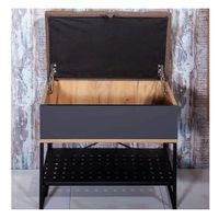 Товар: Банкетка Бриклаер Форест 60 4627125414732 Дуб золотой Антрацит - фото 2 Банкетка Бриклаер Форест 60 4627125414732 Дуб золотой Антрацит — фото 2, Мебель для ванной