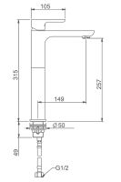 Смеситель для раковины Gappo Белый Хром арт-G1048-2 — фото 14, Смесители для раковины