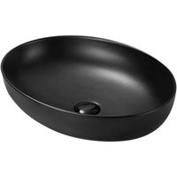 Раковина SantiLine 52 SL-1104MB Черная матовая — фото 1, Раковины накладные