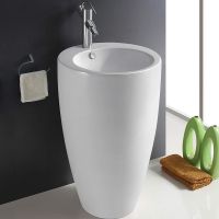 Раковина WeltWasser Leerbach 4949 GL-WT 49 10000008706 Белый глянец — фото 2, Раковины напольные