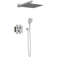 Душевая система Vincea Next VSFW-105TCH с термостатом Хром — фото 1, Встраиваемые душевые комплекты