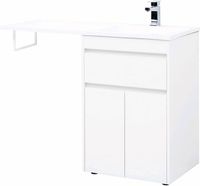 Тумба с раковиной Aquanet Токио 120 R 239210 Белая — фото 5, Мебель для ванной