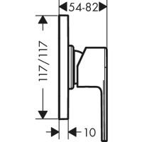 Смеситель для душа Hansgrohe Vernis Shape 71658000 Хром — фото 3, Смеситель для душа