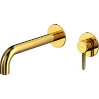 Смеситель для раковины Whitecross Y gold Y1215GL Золото — фото 1, Смесители