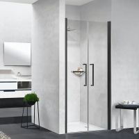 Товар: Душевая дверь Novellini Young 90 Y22B87-1H профиль Черный матовый стекло прозрачное - фото 2 Душевая дверь Novellini Young 90 Y22B87-1H профиль Черный матовый стекло прозрачное — фото 2, Душевые двери в нишу