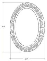 Зеркало Boheme Armadi Art NeoArt 65 511 Антик — фото 3, Мебель для ванной