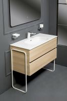 Тумба под раковину Boheme Armadi Art Vallessi 100 837-100-L подвесная Light Oak — фото 5, Мебель для ванной