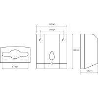 Диспенсер для бумажных полотенец Bemeta 121103106 Белый — фото 3, Диспенсеры бумажных полотенец