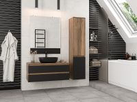 Товар: Тумба под раковину Brevita Dakota 100 DAK-09100-19/02-2Я подвесная Черный кварц Дуб Галифакс олово - фото 6 Тумба под раковину Brevita Dakota 100 DAK-09100-19/02-2Я подвесная Черный кварц Дуб Галифакс олово — фото 6, Мебель для ванной