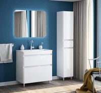 Товар: Зеркало Corozo Альбано 80 SD-00000803 с подсветкой с сенсорным выключателем - фото 3 Зеркало Corozo Альбано 80 SD-00000803 с подсветкой с сенсорным выключателем — фото 3, Зеркала в ванную комнату