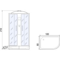 Товар: Душевая кабина River Desna 100x80 МТ R 10000002557 с поддоном - фото 12 Душевая кабина River Desna 100x80 МТ R 10000002557 с поддоном — фото 12, Душевые кабины