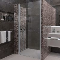 Товар: Душевая дверь Veconi Vianno VN-43S 90 VN43S-90-01-C5 профиль Хром стекло прозрачное - фото 1 Душевая дверь Veconi Vianno VN-43S 90 VN43S-90-01-C5 профиль Хром стекло прозрачное — фото 1, Распашные душевые двери