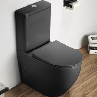 Унитаз компакт CeramaLux 2166XMDH Серый матовый с бачком и сиденьем Микролифт — фото 1, Напольные унитазы