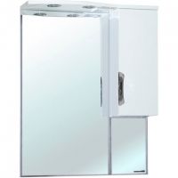 Зеркало со шкафом Bellezza Лагуна 65 4612110001011 с подсветкой R Белое — фото 1, Зеркальные шкафы в ванную