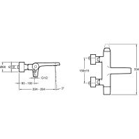 Товар: Смеситель для ванны Jacob Delafon Avid E97369-CP Хром - фото 2 Смеситель для ванны Jacob Delafon Avid E97369-CP Хром — фото 2, Смеситель для ванны