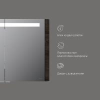 Зеркальный шкаф AM.PM Sensation 100 M30MCX1001TF с подсветкой Табачный дуб — фото 7, Зеркальные шкафы в ванную