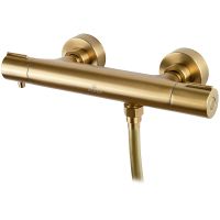 Смеситель для душа Kaiser Serio 05377-3 с термостатом Шлифованное золото — фото 3, Смесители