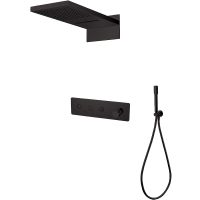 Душевая система Boheme Fusion 130-B Черная — фото 1, Душевое оборудование. Душевая программа