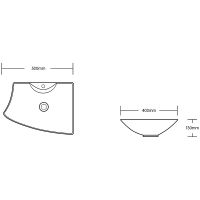 Раковина-чаша Ceruttispa 50 CR7054 СТ9586 Белая — фото 3, Раковины накладные