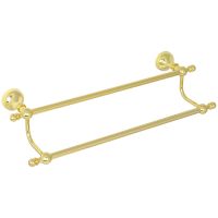 Полотенцедержатель Veragio Gialetta VR.GIL-6422.DO двойной Золото — фото 1, Полотенцедержатели