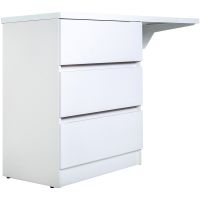 Тумба с раковиной Orange Optima 130 OP-70TUW+RAL Белый глянец — фото 2, Тумбы с раковиной