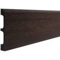 Плинтус Decor-Dizayn 706-93SH 2400x13x80 мм — фото 1, Плинтуса напольные