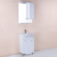 Тумба под раковину Onika Лайн 55 Белая — фото 1, Тумбы под раковину