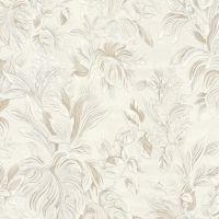 Обои Zambaiti Parati Trussardi VI 46050 Винил на флизелине (1,06*10,05) Серый/Бежевый, Листья/Цветы — фото 1, Обои для стен