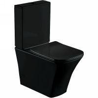 Унитаз компакт Esbano Crisan ESUNCRISMB Черный матовый с бачком и сиденьем Микролифт — фото 1, Напольные унитазы