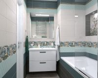 Керамическая плитка Kerama Marazzi Зимний сад зеленый светлый структура настенная 15х40 см — фото 2, Керамическая плитка