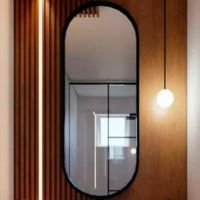 Зеркало Azario Виола-лофт 50 ФР-00002431 Черное — фото 1, Зеркала в ванную комнату