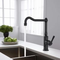 Смеситель для кухни Aquatek Классик AQ1580MB Черный матовый — фото 7, Смесители для кухни