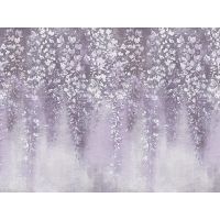 Панно Zambaiti Parati Satin Flowers IV Z66894 Винил на флизелине (3*5,1) Сиреневый, Цветы — фото 1, Обои для стен