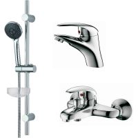 Комплект смесителей Agger Proud A0831100 Хром — фото 1, Готовые комплекты для ванной комнаты