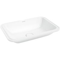 Раковина Kerama Marazzi Plaza 55 PLR.wbu.55 Белая глянцевая — фото 1, Раковины встраиваемые снизу