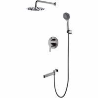 Душевая система Gappo G7199-30 Сатин — фото 1, Встраиваемые душевые комплекты