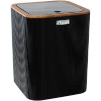 Ведро для мусора Fixsen Black Wood FX-401-6 Черное — фото 1, Мусорные ведра