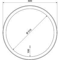 Товар: Зеркало Iddis Esper 60 ESP600Ri98 с подсветкой Белое матовое c сенсорным выключателем и диммером - фото 9 Зеркало Iddis Esper 60 ESP600Ri98 с подсветкой Белое матовое c сенсорным выключателем и диммером — фото 9, Мебель для ванной