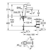 Смеситель для раковины Grohe Concetto Хром арт-23450001 — фото 8, Смесители для раковины