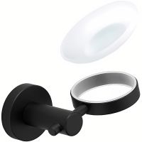 Мыльница Frap F302 F30202 Черная матовая — фото 4, Мыльницы