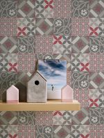 Обои AS Creation New Life 37684-3 Винил на флизелине (0,53*10,05) Розовый/Серый, Орнамент — фото 3, Обои для стен