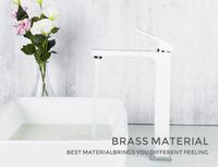 Смеситель для раковины Gappo G17-8 G1017-2 Белый Хром — фото 11, Смесители для раковины