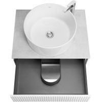 Товар: Тумба под раковину Aquaton Марбл 60 1A276101MH4C0 подвесная Слэйт Белый матовый - фото 7 Тумба под раковину Aquaton Марбл 60 1A276101MH4C0 подвесная Слэйт Белый матовый — фото 7, Мебель для ванной