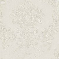Обои Emiliana Parati Luce 72881 Винил на флизелине (1,06*10,05) Белый, Дамаск — фото 1, Обои для стен