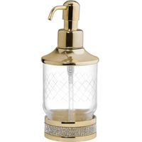 Дозатор для жидкого мыла Boheme Royal Cristal 10929-G Золото — фото 1, Дозаторы