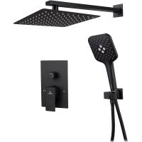 Душевая система Kaiser Sonat 34877-9 Черная матовая — фото 1, Душевое оборудование. Душевая программа